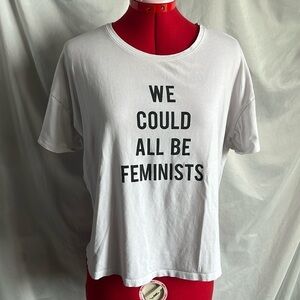 Only we could all be feminists tshirt SM200